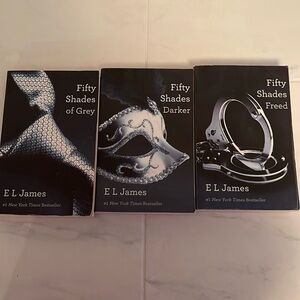 Fifty shades of grey - 3 books.  Softcover EUC!